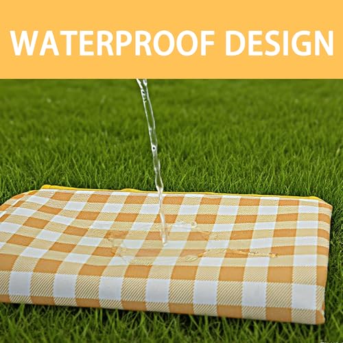FANEAMADE Picnic Blankets,Large Beach Blanket Sandproof Foldable,Beach Mat Sand Free Waterproof Packable for Outdoor Grass...