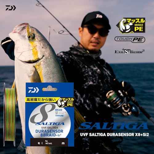 DAIWA PE Line UVF Soltiga Dura Sensor X8+Si2 No. 5 400 m, Multicolor