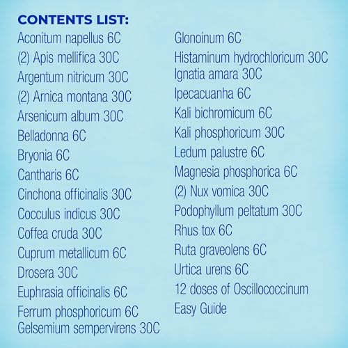 Boiron Homeotravel Travel First Aid Kit with Homeopathic Medicines - Filled Case (16 Tubes)