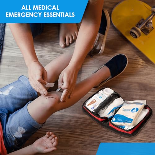 Primacare KB-7411 45 Piece Personal First Aid Kit, 6"x4"x1", with Emergency Medical Supplies, Pocket Size Essential Travel...