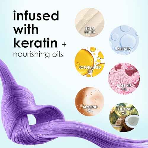 Keracolor Color + Clenditioner 3-in-1 Color-Depositing Conditioner, Gentle Cleansing Conditioner Infusing Semi-Permanent Hair Color, 9 Shades, 33.8 Fl Oz