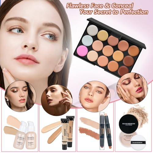 Makeup Kit Makeup Sets for Teens Makeup kits for Women Teenagers Full Kit Make up Eyeshadow Palette Foundation Concealer L...