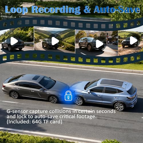 8.1" HD Carplay Screen for Car Stereo, 2K Dash Cam Wireless Portable Touch Screen Car Play with Apple Carplay & Android Au...