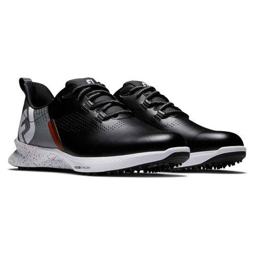 FootJoy Men's FJ Fuel Previous Season Style Golf Shoe, Black/Grey/Red, 10