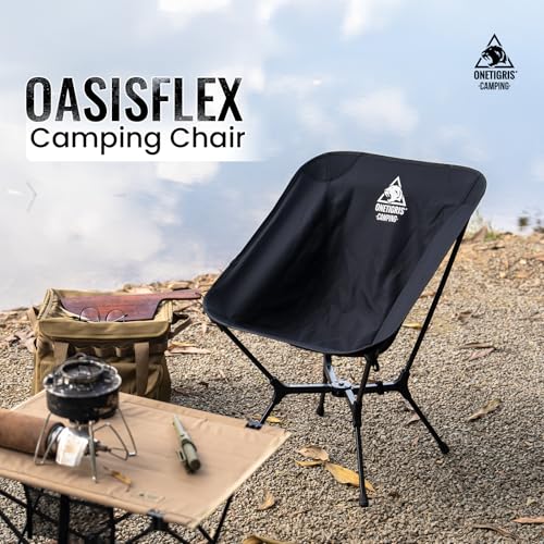 ONETIGRIS OasisFlex Camping Chair,Portable Chair with Carry Bag,Great for Camping,Beach,Picnic,Park,Lawn,Sports and Outdoo...