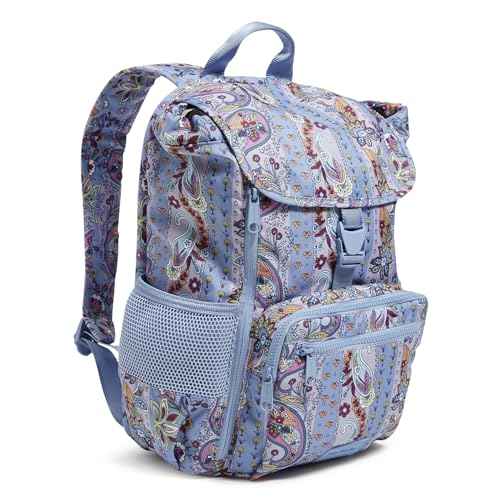 Vera Bradley Recycled Lighten Up Reactive Daytripper Backpack, Provence Paisley Stripes