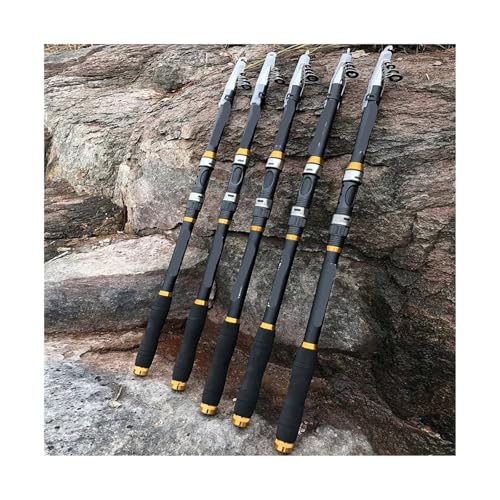 Fishing Rod 2.1M -3.6M Carp Fishing Rod Feeder Hard FRP Carbon Fiber Pattern Telescopic Fishing Rod Fishing Pole Carbon Fi...
