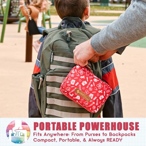EVERLIT Care Rescue Pack | Family-Friendly First Aid Kit for Kids with 200 Pcs Medical Supplies | Travel-Friendly Compact ...