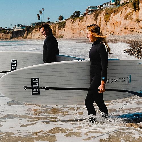 ISLE SUP Paddle (Adjustable 67-83") — 2-Piece Carbon Shaft w/Nylon Blade for Paddle Boards