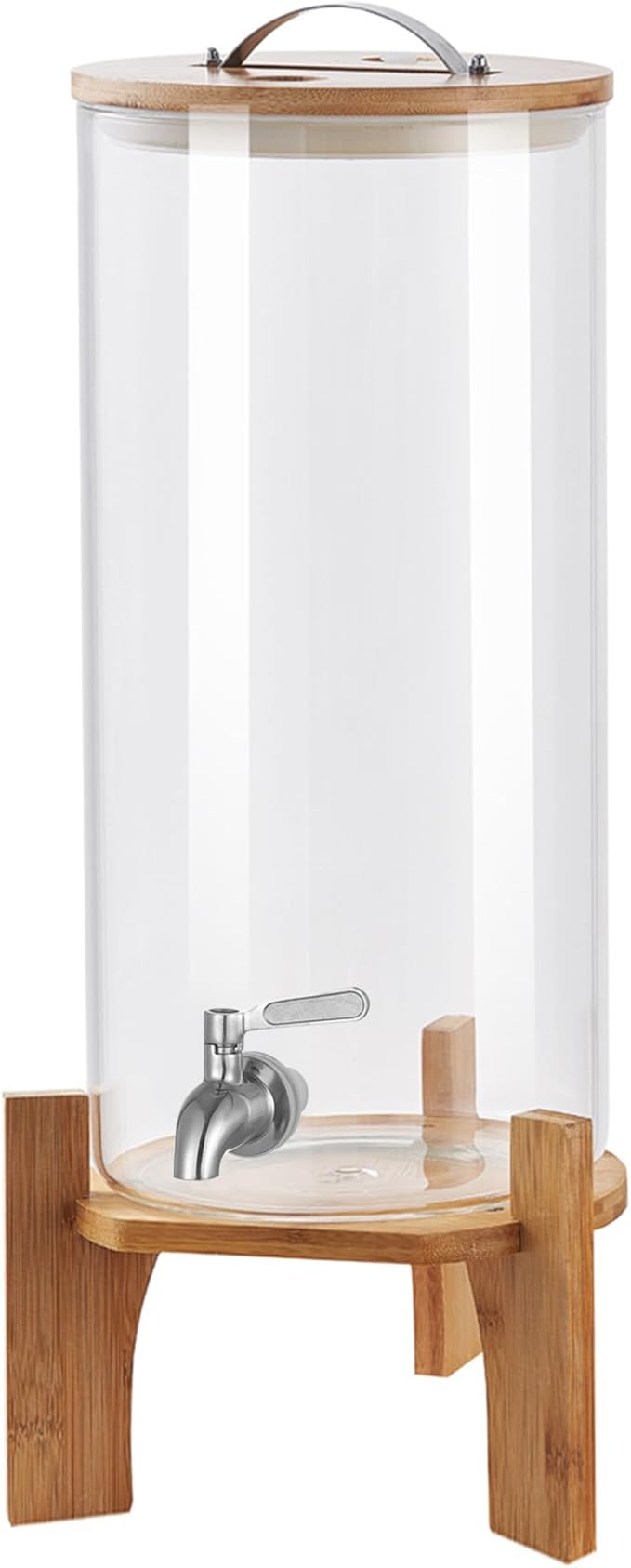 Beverage Dispenser,2.9 Gallon Glass Drink Dispenser with Stand,Glass water dispenser with Spigot, Large Drink Dispensers f...