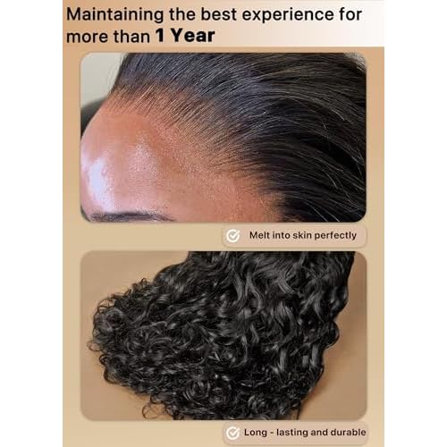 Triippy Raw Hair 5x5 HD Lace Closure Deep Wave More Less Shedding than Regular Virgin Hair,0.10mm Ultra-Thin 5x5 Swiss Real HD Lace with 100% Cambodian Raw Human Hair (14 Inch)