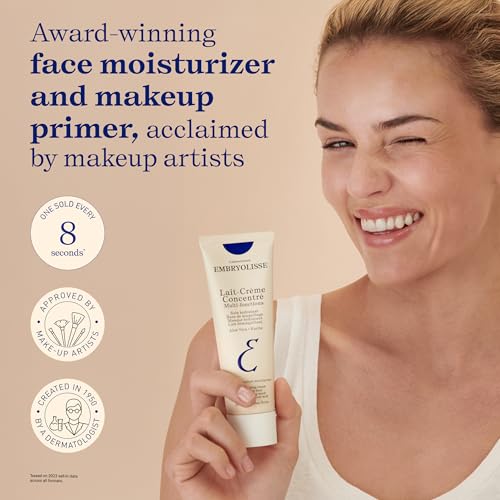 Embryolisse Lait-Crème Concentré, Multifunction Daily Face Moisturizer and Makeup Primer, Suitable for All Skin Types. Fre...