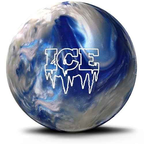 Storm Ice Ocean Blue White Bowling Ball