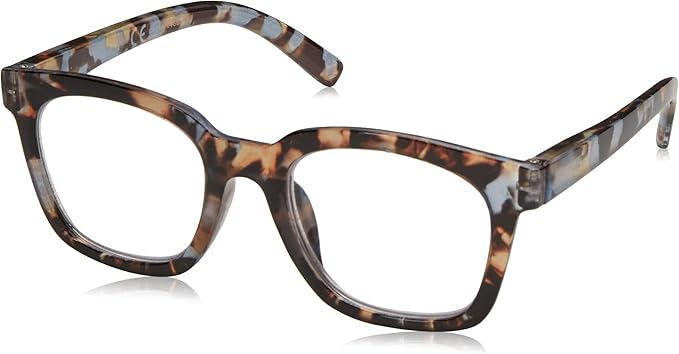 Peepers by PeeperSpecs Women's to The Max Square Blue Light Blocking Reading Glasses