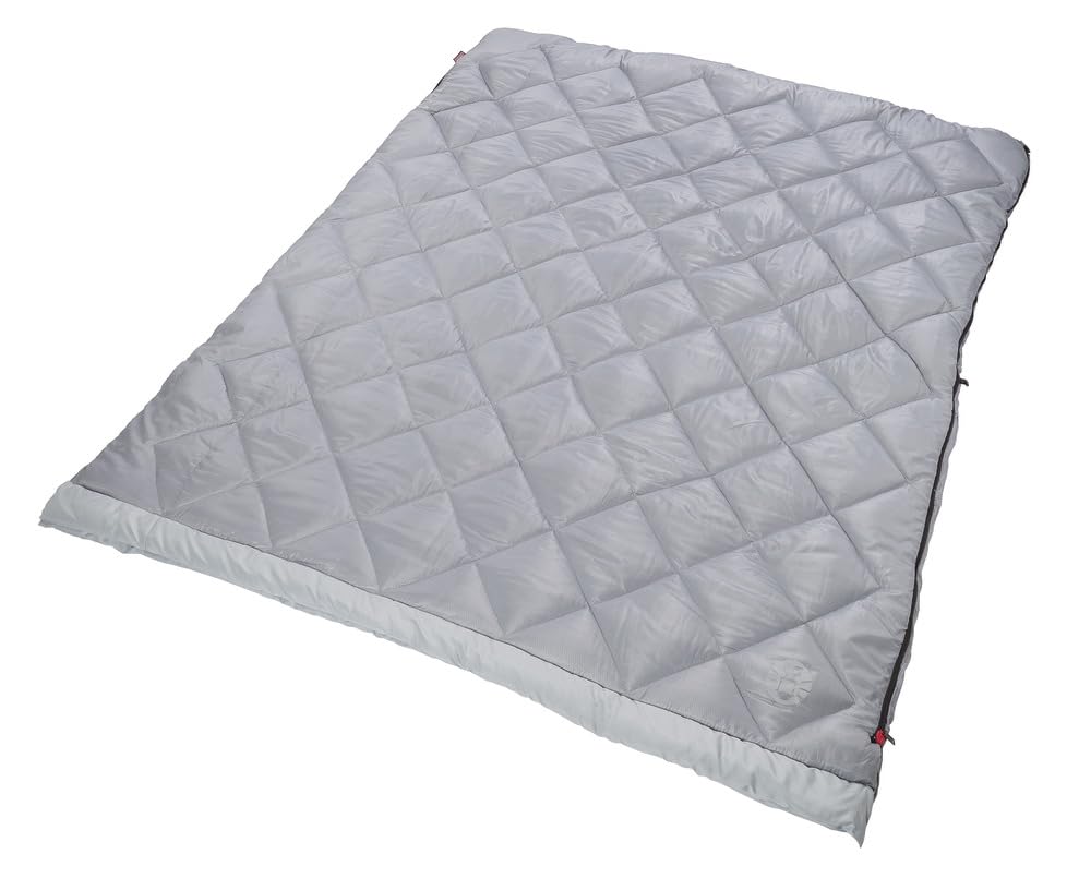 Coleman 45°F Double Sleeping Bag, Queen Size XL Tandem Sleep Sack with Big & Tall Design, Zips Apart into 2 Sleeping Bags,...