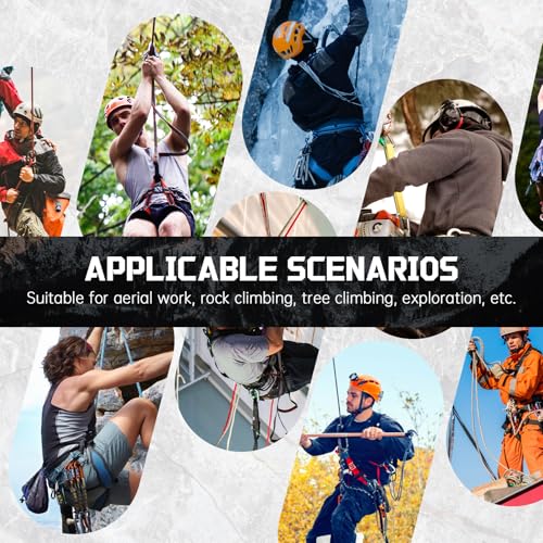 Climbing Ascender Rope Grab Fall Protection Belay Device Tree Climbing Gear Rappelling Equipment Rope Ascender for Rock Cl...