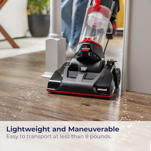 Bissell CleanView Compact Upright Vacuum, Fits in Dorm Rooms & Apartments, Lightweight with Powerful Suction and Removable...