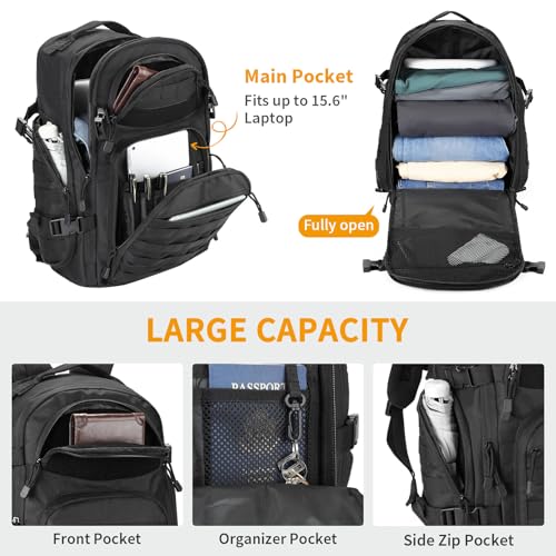 Military Tactical Backpack 30L Molle Rucksack EDC Daypack Small Bug Out Bag for Outdoor Hiking Travel Camping Cycling