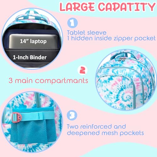 BLUEFAIRY Kids Backpack for Girls Elementary Primary Middle School Bags for Aged 8-10 for Teens Childs Bookbags Back to Sc...