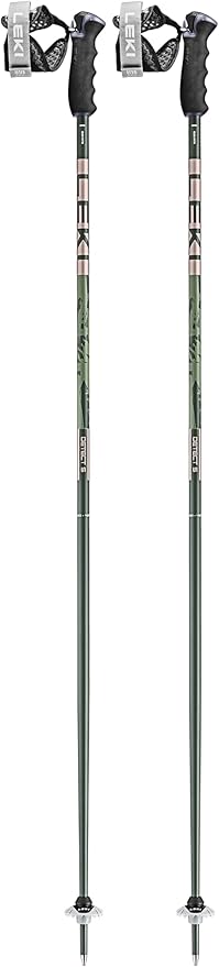 LEKI Detect S Lightweight Aluminum Ski Poles for Downhill Skiing