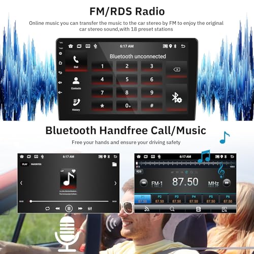 Android Car Stereo for Mercedes Benz C Class W204 S204 2006-2011 Support Wireless Carplay with 9” Touchscreen 2+64G HiFi A...