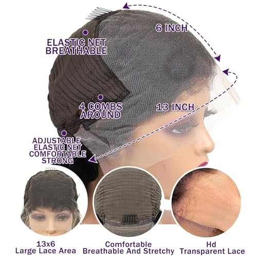 Kinky Curly Bob Wig Human Hair 12 Inch 13x6 Lace Front Wigs 220% Density Glueless Pre Plucked with Baby Hair for Black Women Afro Kinky Curly Bob HD Lace Frontal Wigs