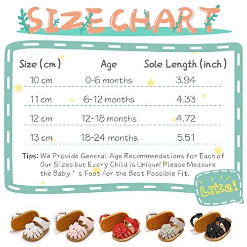 KIDSUN Baby Infant Girls Boys Sandals Non Slip Rubber Sole Summer Beach Outdoor First Walker Crib Shoes