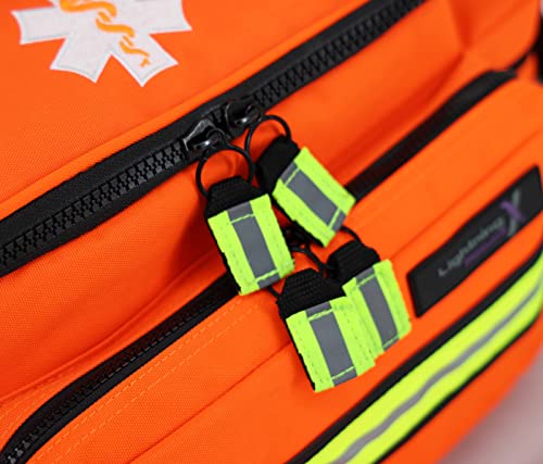 Lightning X Products Lightning X Mid-Sized First Responder EMT Bag | LXMB25 Fully Stocked Aid Kit w/ 200+ BLS Supplies - O...