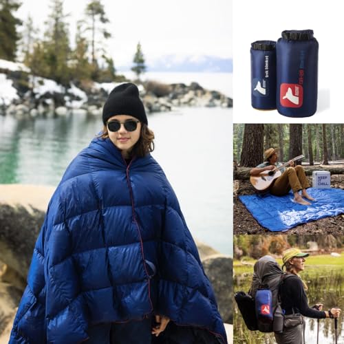 Horizon Hound Down Camping Blanket - Outdoor Travel Quilt | Sustainable, Insulated, Lightweight & Warm Gear for Sleep, Cam...
