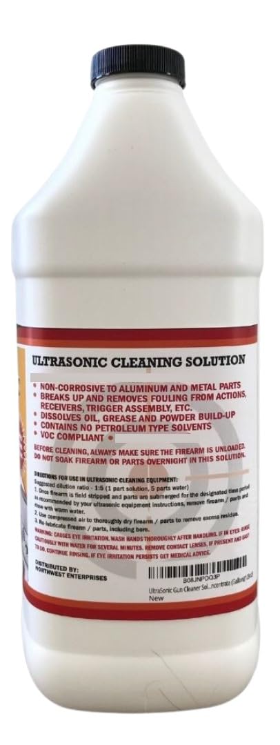 Ultrasonic Gun Cleaner Solution for Gun Parts Cleaning, Concentrate (Gallon((128 Ounces))