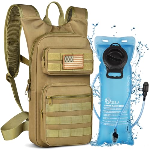NOOLA Hydration Backpack with 3L TPU Water Bladder, Tactical Molle Water Backpack for Men Women, Hydration Pack for Hikin...