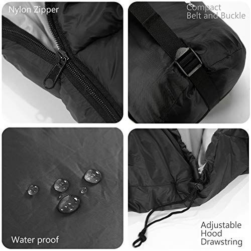 MANTUOLE Heated Sleeping Bag 5pcs Multi USB Power Support Heating Pads,Operated with Battery Power Bank or Other USB Power...