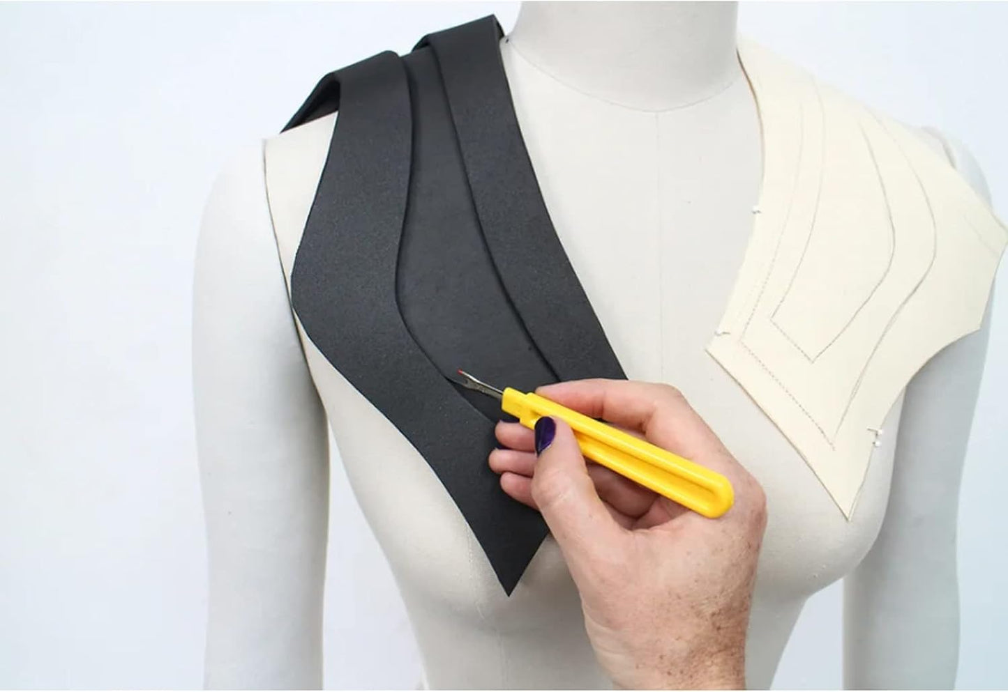 Labzhang Black EVA Foam Cosplay, 1 Piece of 6mm Craft Foam,Cosplay Foam, 14" x 39" Ultra-high Density 80 kg/m3 EVA Foam Sheets