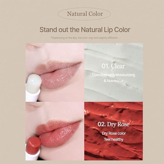 mixsoon Vegan Melting Lip Balm (Clear) - Moisturizing and Softening Lip Care, Shea Butter, Transparent Finish for Smooth Hydrated Lips 4.1g / 0.13 fl. oz. Korean Glass Skin Care