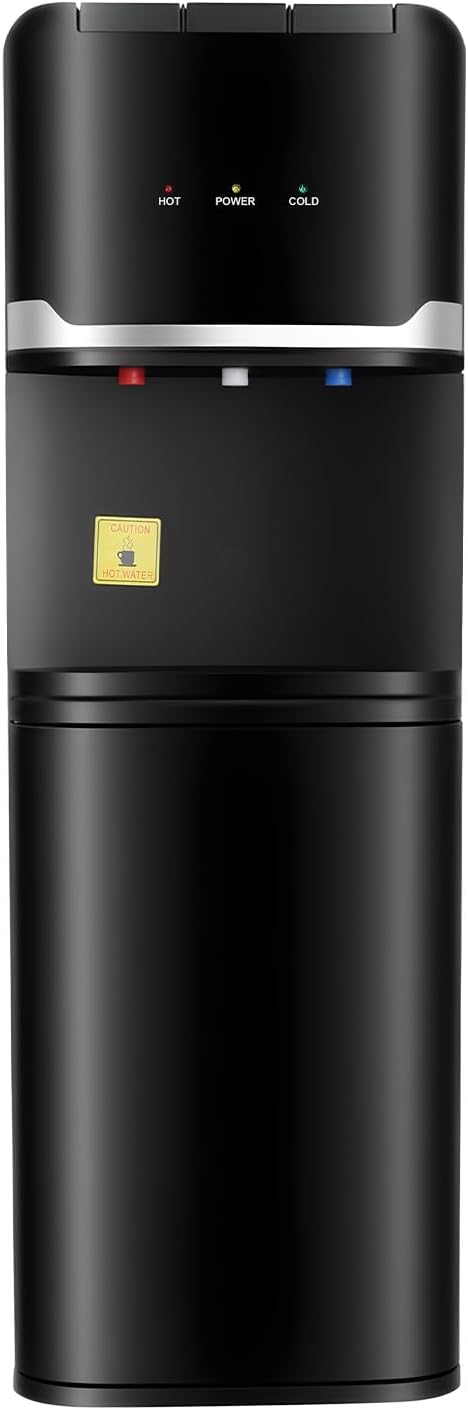 5 Gallon Top Loading Water Cooler Dispenser Hot and Cold Water Cooler Drink Dispenser 3 Temperature Settings 110V Beverage...