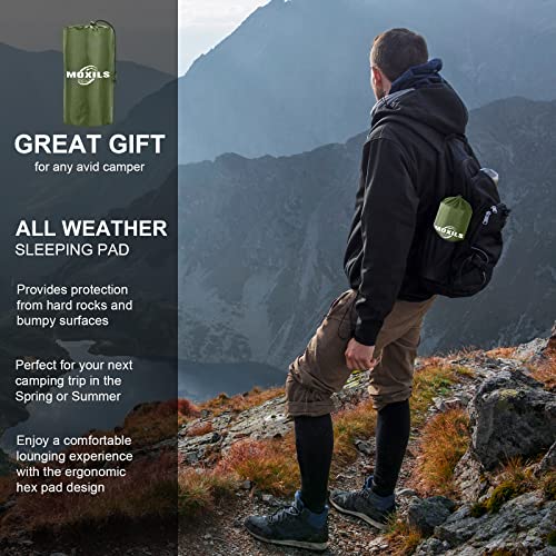 MOXILS Sleeping Pad, Ultralight Inflatable Sleeping Pad for Camping, Built-in Pump, Ultimate for Camping, Hiking, Airpad, ...