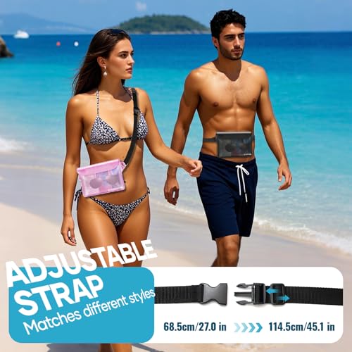 Waterproof Fanny Pack for Women, Waterproof Pouch for Phone Passport Purse, Beach Accessories Dry Bag, Floating Water proo...