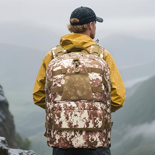 aiGear 50L Military Tactical Backpack 3 Days Assault Pack Large Day Backpack for Men Molle Army Bug Out Bag Waterproof Hea...