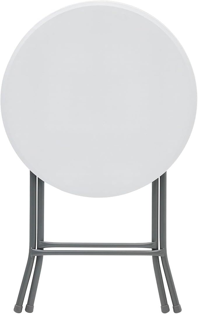 24 Inch,Portable Folding Bar Table,Folding Table Suitable for Indoor/Outdoor Use, Perfect for Courtyards, Gatherings, and Corners, White