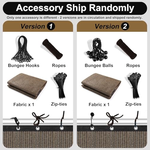 Artpuch 90% Sun Shade Cloth, 4 x 8 FT Pergola Shade Cover Canopy with Grommets, Sun Screen Fabric Tarp for Patio, Outdoor,...