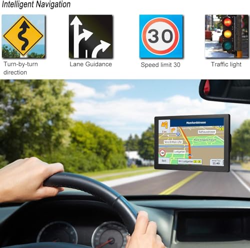 LOVPOI Truck GPS Commercial Drivers 2025, Trucker Car GPS Navigator, 9 inch Navigation System with Latest 2026 Maps Lifeti...