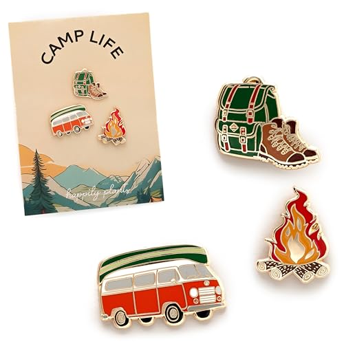 3 Piece Wild Wanderer Trio Pin Set – Adventure & Travel Pin, Road Trip Accessory, Outdoor Lifestyle Gift, Hard Enamel Camp...