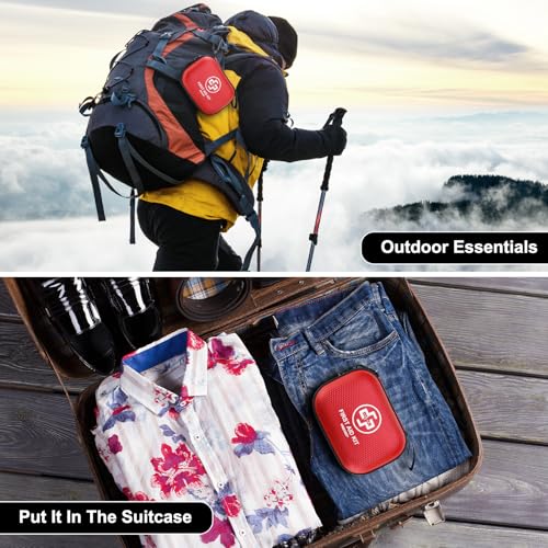 Mini First Aid Kit - 150 Piece Small Waterproof Hard Shell Medical Kit for Home, Car, Travel, Camping, Truck, Hiking, Spor...