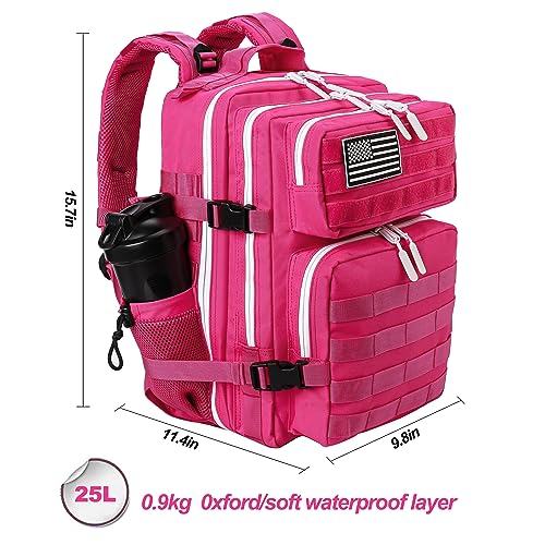 LHI Tactical Military Backpack for Men and Women 25L/35L Army Assault Pack Bag Small Rucksack with Bottle Holder