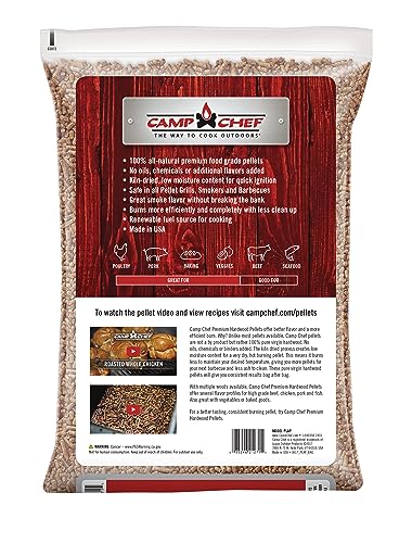 Camp Chef Orchard Apple BBQ Pellets, Hardwood Pellets for Grill, Smoke, Bake, Roast, Braise and BBQ, 20 lb. Bag