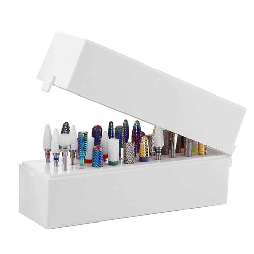 Makartt Nail Drill Bits Holder Dustproof Stand Displayer Bundle With Nail Drill Handpiece for Up200 Machine