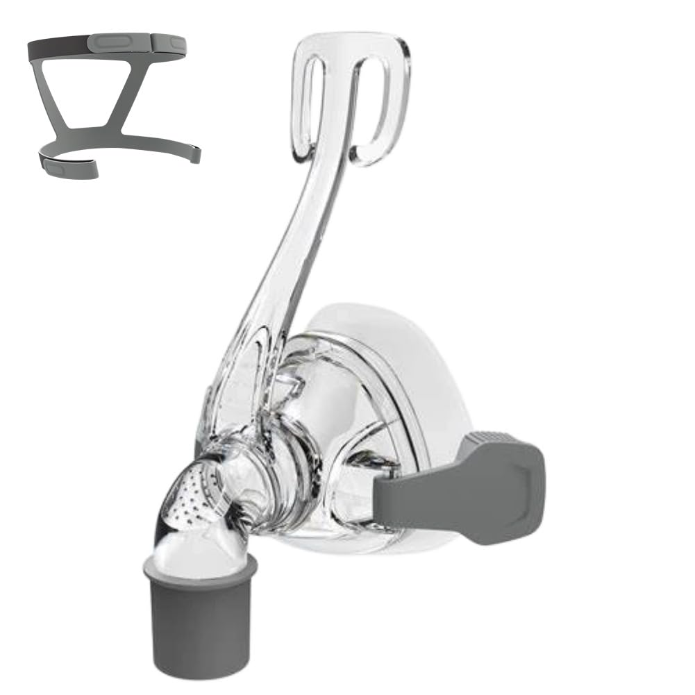 Universal Nasal Pillow Replacement Kit with Headgear - Includes Nasal Cushion, Frame and Elbow/Swivel