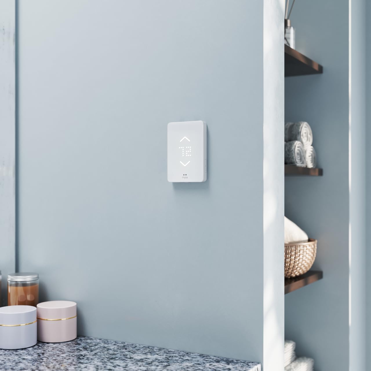 Mysa Smart Thermostat for Electric Baseboard Heaters 240V | Remote Control with 100% Free APP | Easy Install | HomeKit, Alexa, Google Home | Wi-Fi Programmable | Temp. & Humidity Alerts