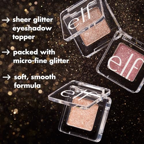 e.l.f. Fine As Fleck Glitter Eyeshadow, Long-Lasting Sheer Eye Makeup With A Shimmer Finish, Soft, Smooth Formula, Vegan &...