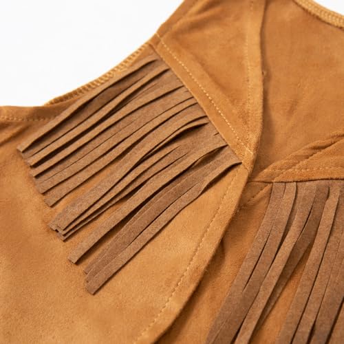 LXKIKMM Western Cowboy Style Costume Kids' Vest & Bandana Set